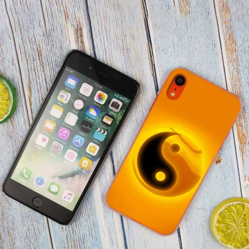 Binful Тай Чи Инь Ян Горячая Мода Прозрачный жесткий чехол для телефона с рисунком в