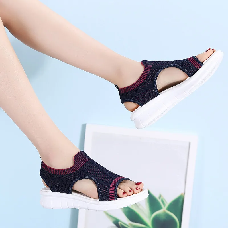 PINSEN Fashion 2020 женские сандалии новая женская обувь летние удобные на танкетке