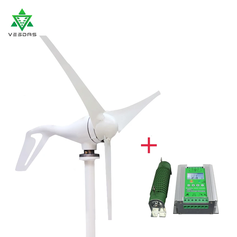400W 12 W/24VAC ветровая турбина со слежением за максимальной точкой мощности ветро