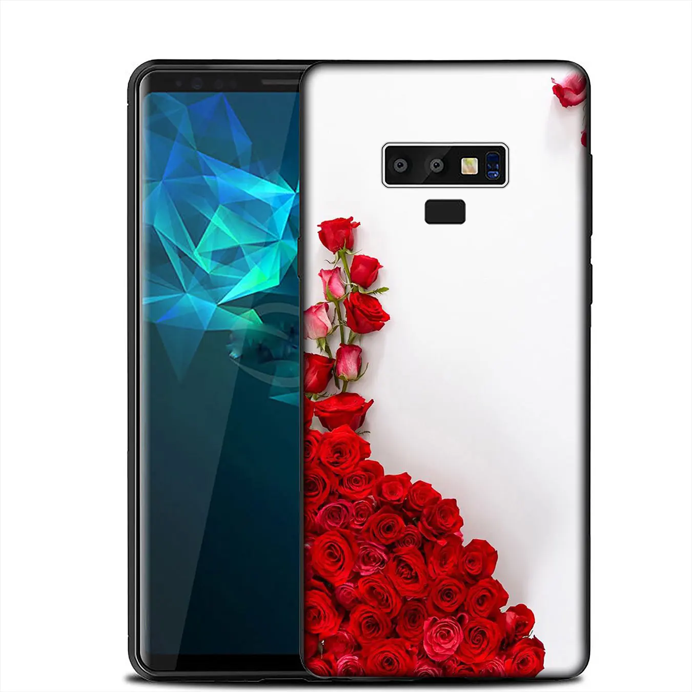 IYICAO Red Rose Power Girl Marble Soft Silicone Case for Samsung Galaxy A6 A9 A8 A7 2018 A3 A5 2016 2017 Note 9 8 10 Plus Lite |