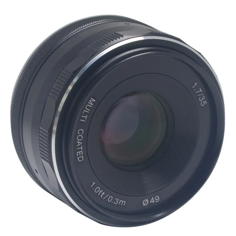 

Mcoplus Meike 35 мм f1.7 Prime объектив с ручной фокусировкой Большая диафрагма для Canon EF-M крепление беззеркальная APS-C камера EOS M1 M2 M3