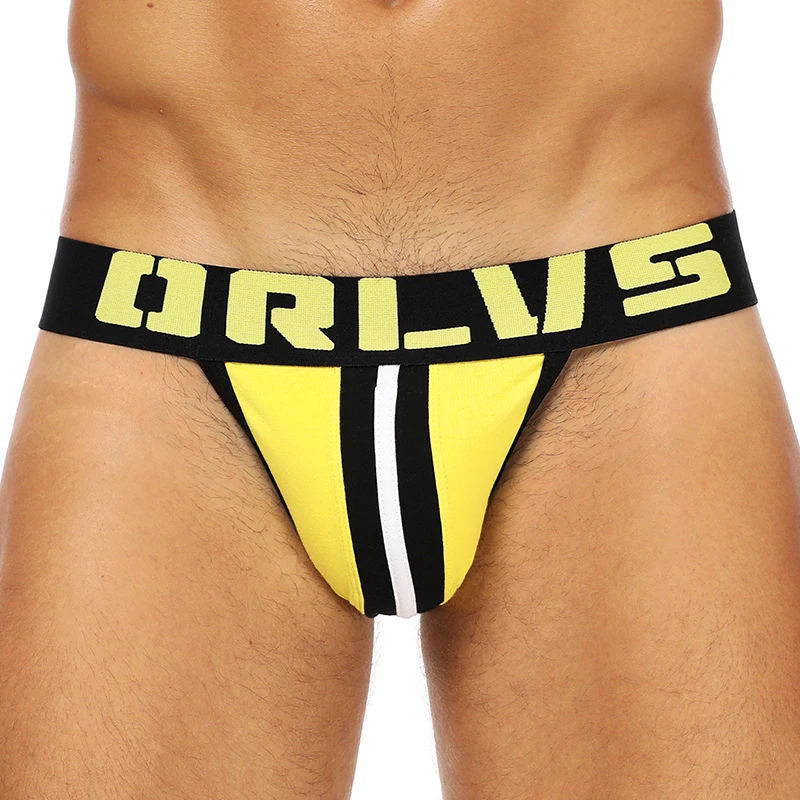 ORLVS сексуальный для Гея мужские трусы с защитой паха Ropa Interior Hombre стринги Cueca