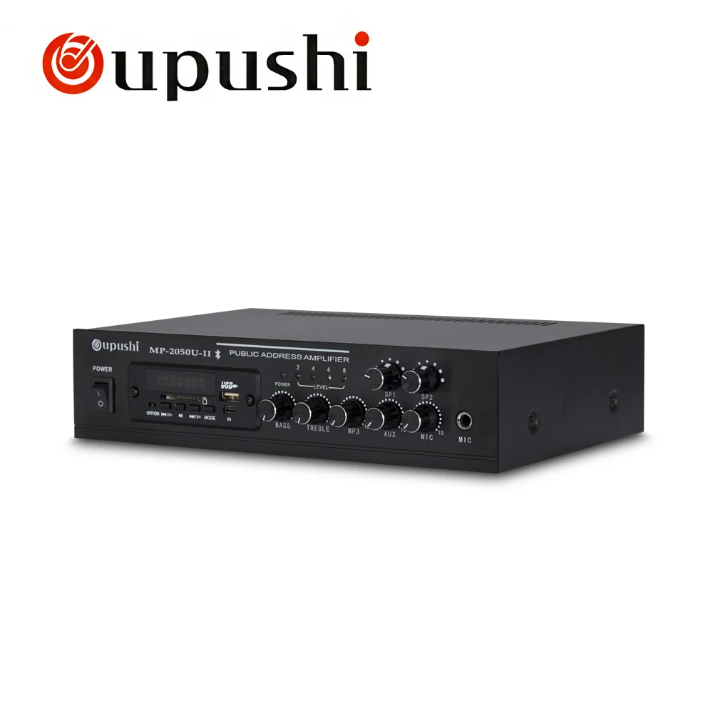 OUPUSHI MP 2050U 60 Вт 80 усилитель с FM Bluetooth цифровым сигналом USB|80w amplifier|amplifier with fmamplifier 80w |