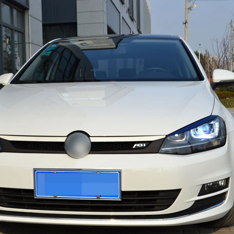 Carmonsons 2 шт. фары для бровей Веки ABS Хромированная Накладка Volkswagen VW Golf 7 MK7 GTI R