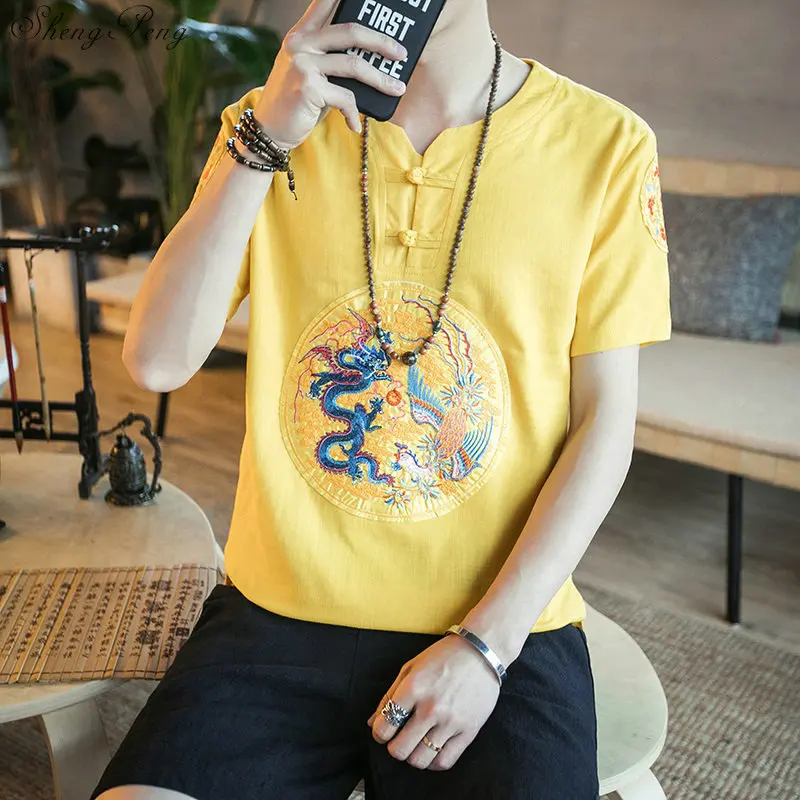 Traditional chinese clothing for men oriental mens kungfu traditional shirt Q712 |