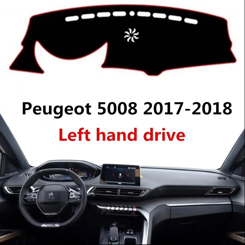 Защитный чехол TAIJS для левого руля приборной панели автомобиля Peugeot 5008 2017 2018