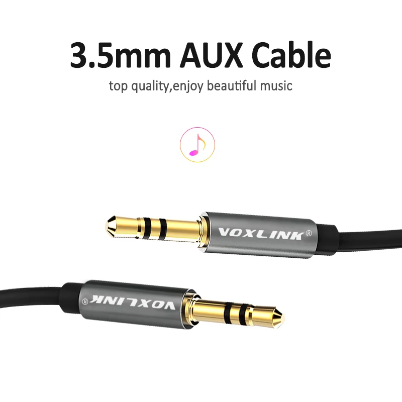 VOXLINK 3 5 мм Aux кабель мужчинами аудиокабель для iPhone samsung galaxy s8 автомобиль наушники