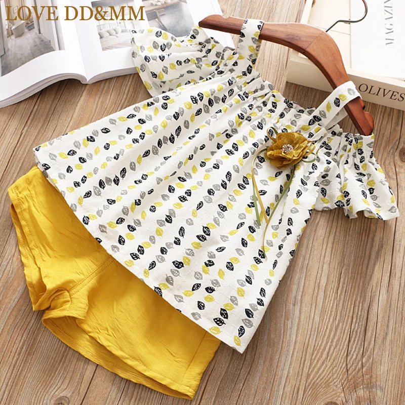 Комплект для девочек LOVE DD & MM новинка 2021 летняя детская одежда футболка без