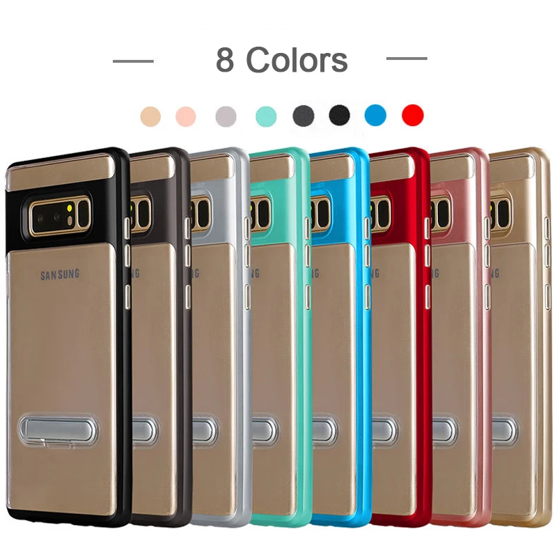 Прозрачный чехол CAPSSICUM с откидной ножкой для Samsung Galaxy Note 8 PC TPU гибкий подставка