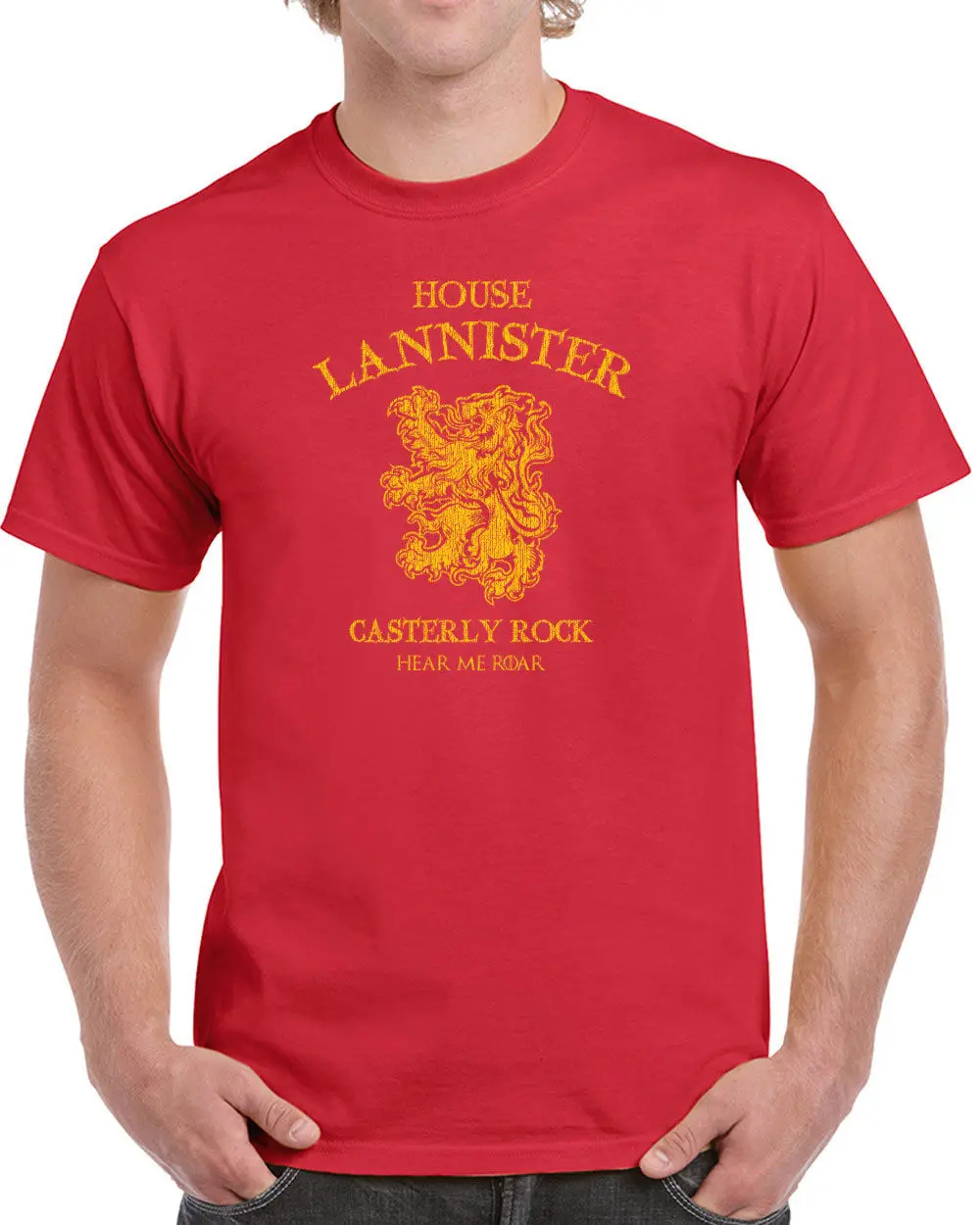 205 Дом Lannister Мужская футболка sigil Лев замок король имп tyrion Фэнтези tywin повседневное короткий рукав Футболка 2019