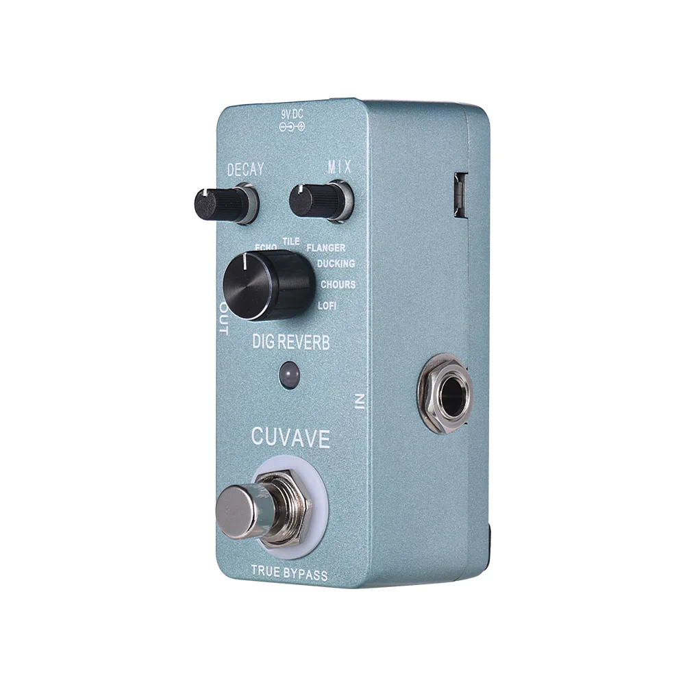 

Digital Reverb Guitar Effect Pedal 9 Reverb Types True Bypass Full Metal Shell