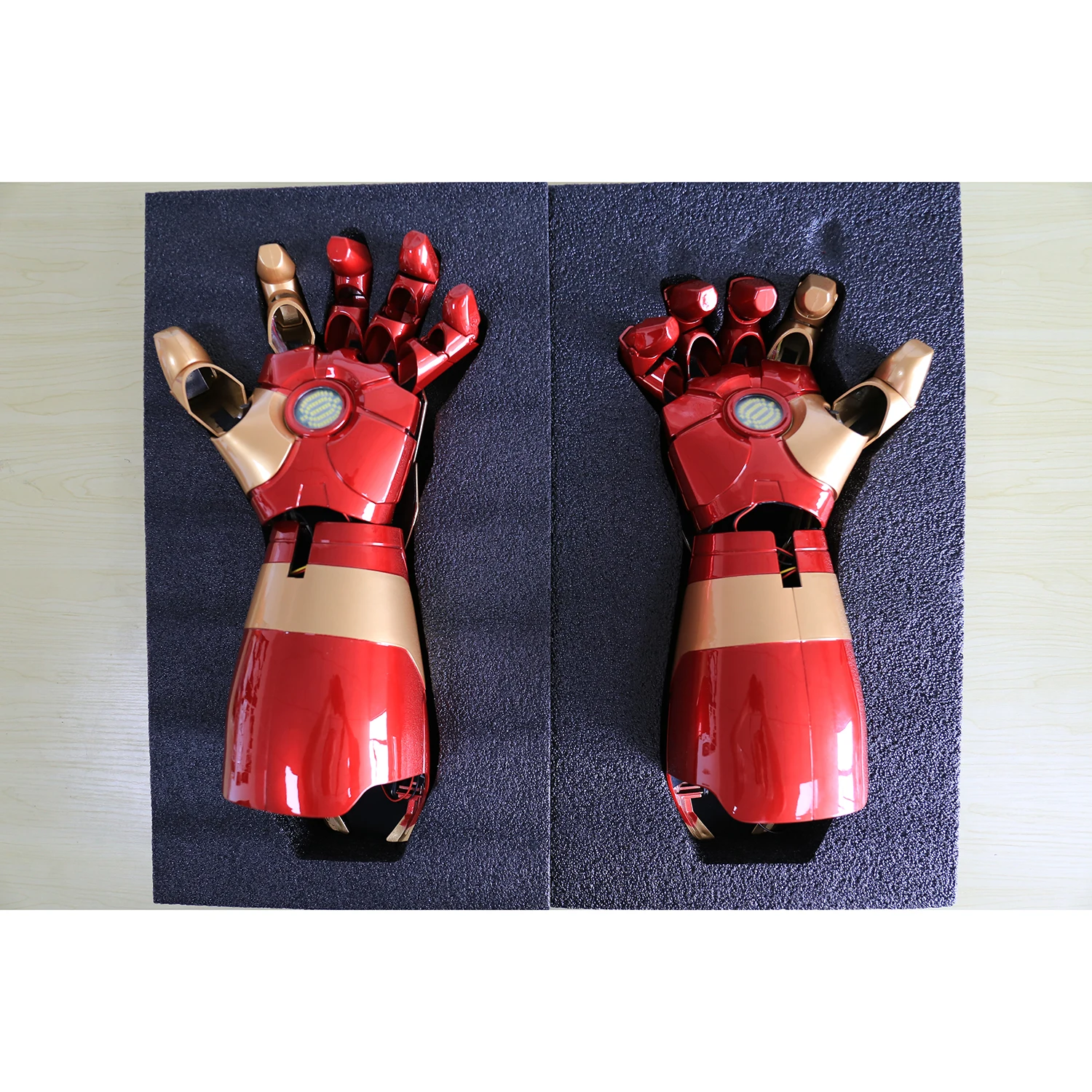 XINDUPLAN Marvel Shield Мстители железный Человек Рука перчатки 1:1 Фильм свет 1/1 Mk43 Косплей