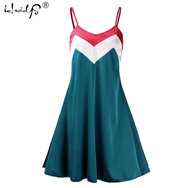 Пикантная атласная одежда для сна без рукавов шелковая ночная рубашка и рубашки