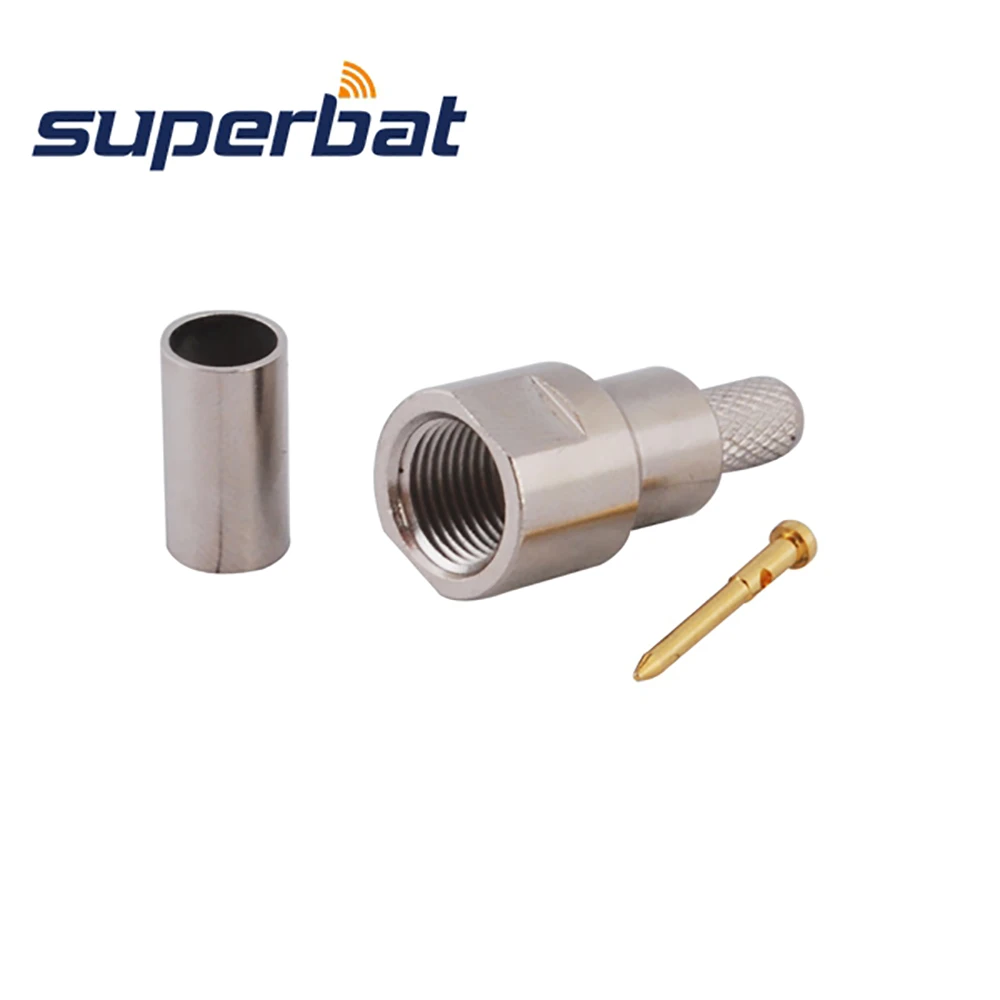 Superbat 10 шт FME обжимной разъем для RG58 RG142 RG400 LMR195|fme male connector|fme malefme connector |