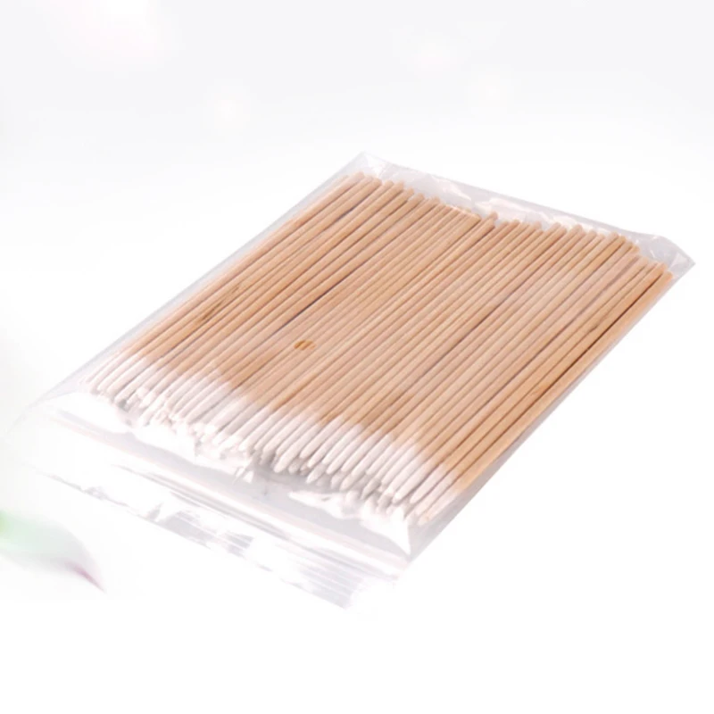 

100pcs/bag Cotton Buds Swabs 7cm Long Wooden Handle Tattoo Makeup Microblade Cotton Swab Sticks Makeup Cotton Swabs