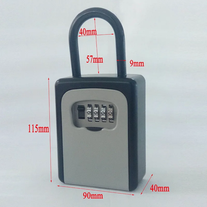 4 значный комбинированный замок для хранения ключей настенный безопасный ключ
