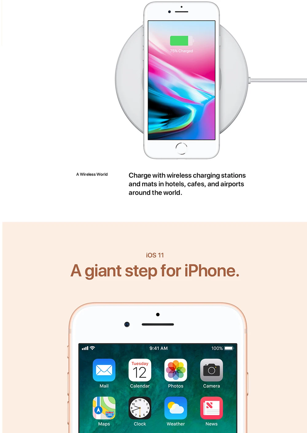 Разблокированный Apple iPhone 8 2 Гб ОЗУ 64 Гб/256 Гб ПЗУ выглядит как 4,7 дюймов шестиядерный сенсорный ID LTE 12,0 M бесплатный подарок телефон