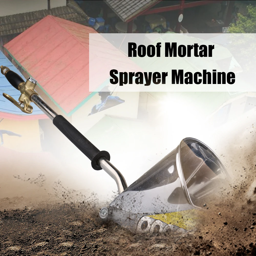 Meterk Cement Spray Gun Pneumatic Spraying Machine Wall Mortar Sprayer Plaster Hopper Shovel Paint | Инструменты