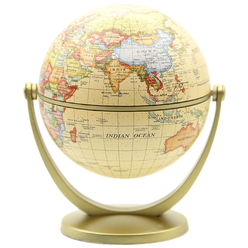 Пластиковый вращающийся настольный Ретро Шар 5 дюймов глобус мира океана