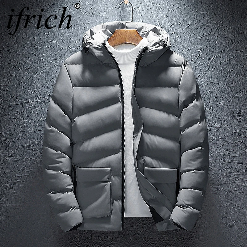 Мужская Повседневная парка с капюшоном 2018 зимняя мужская женская пара хлопковое