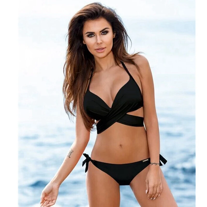 Купальник-бикини FLYBAZZZ Женский бандажный купальный костюм с градиентными