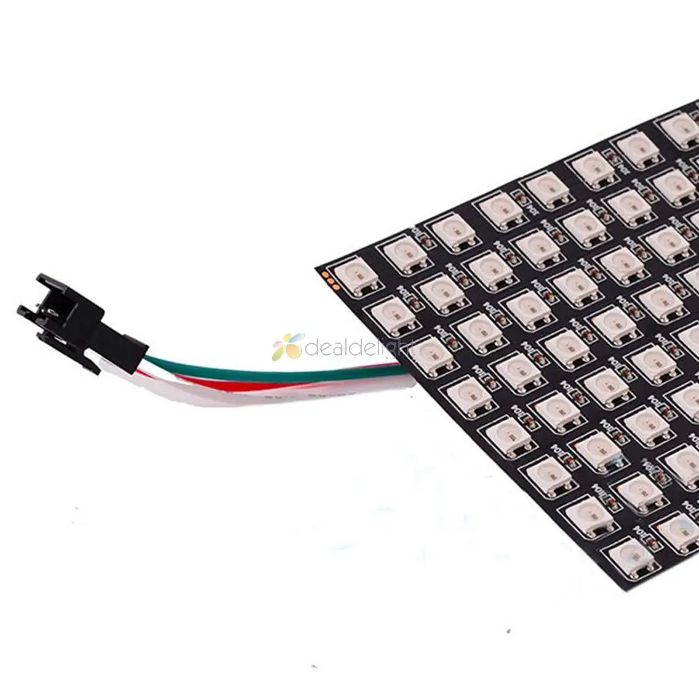 8*32 пикселей 256 WS2812B цифровой гибкий светодиодный программируемый панельный экран