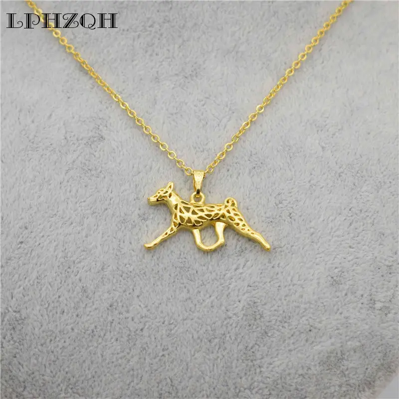 LPHZQH модный чокер в стиле бохо с изображением собаки из мультфильма милый Basenji для