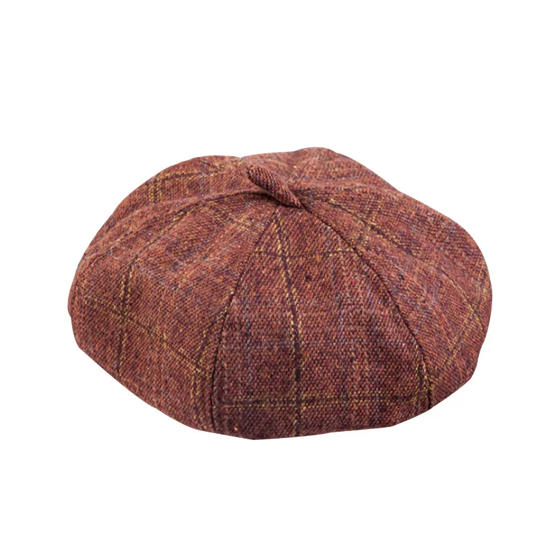 Женские береты на весну и зиму шапка в стиле художника винтажные однотонные