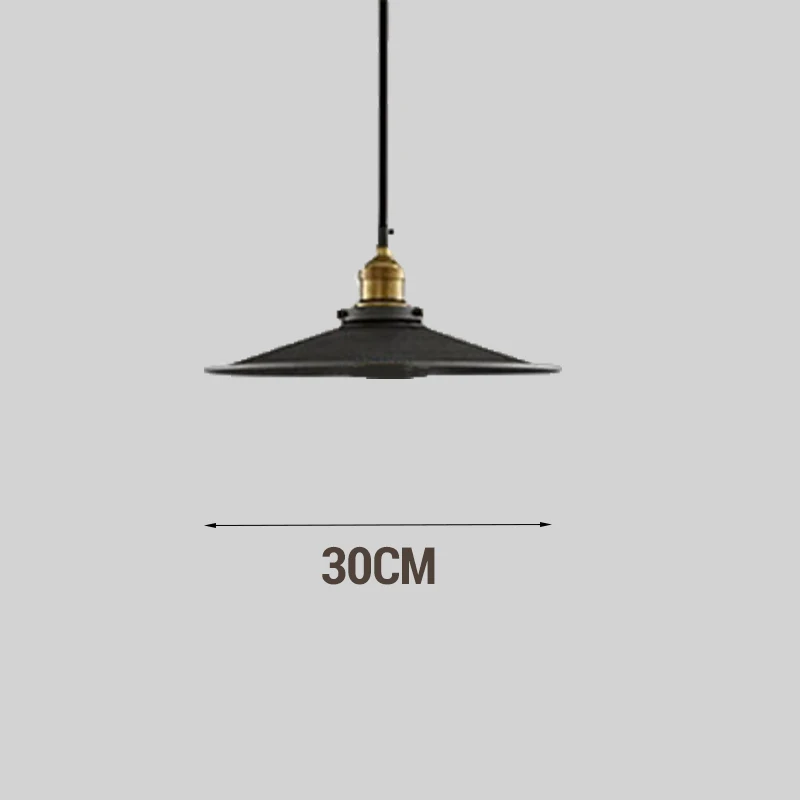 Diam 30cm no bulb Светильник Декор промышленный светильник в стиле лофт винтажный Ретро светильник e27 держатель для ресторана барная стойка лестничная люстра - Цвет корпуса: Diam 30cm no bulb