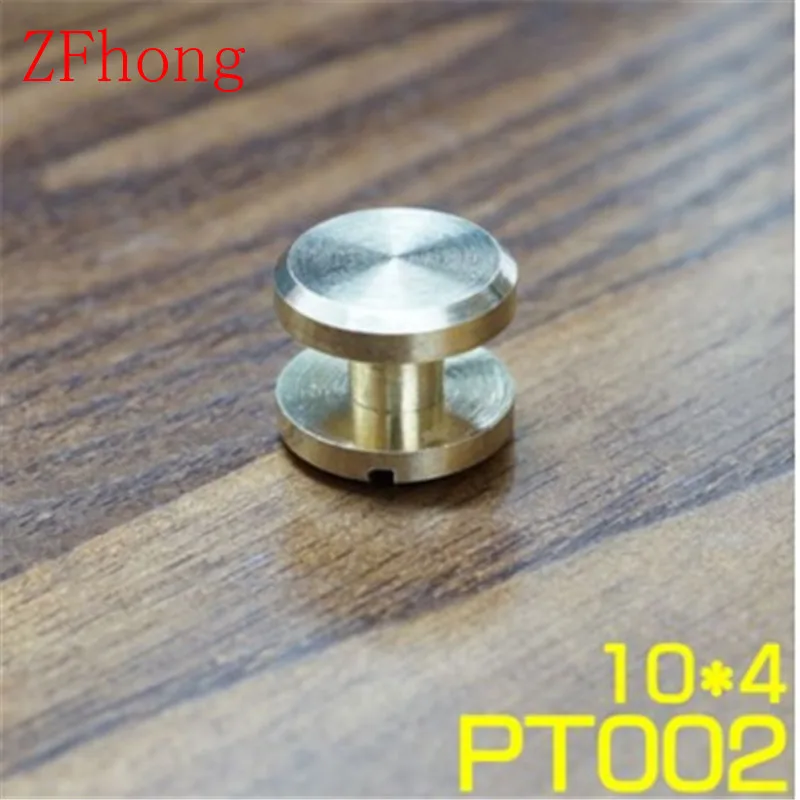 20 шт. 10*4 мм твердая латунная заклепка винт для кожаного кошелька|screw screw|screw rivets for