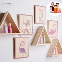 dophee 202550pcs natural wooden peg dolls family diy handmade souvenir crafts cake topper kids printed lovely landscape
