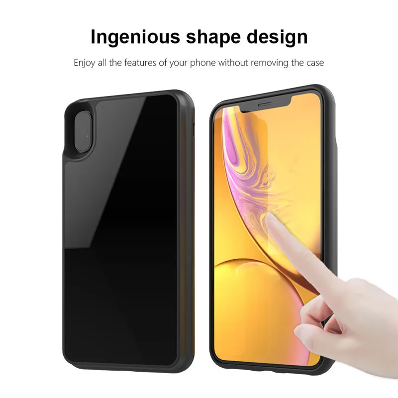 Беспроводной чехол KQJYS для iPhone XS MAX чехлы зарядки аккумуляторов аккумулятора X аккумулятора|Чехлы с