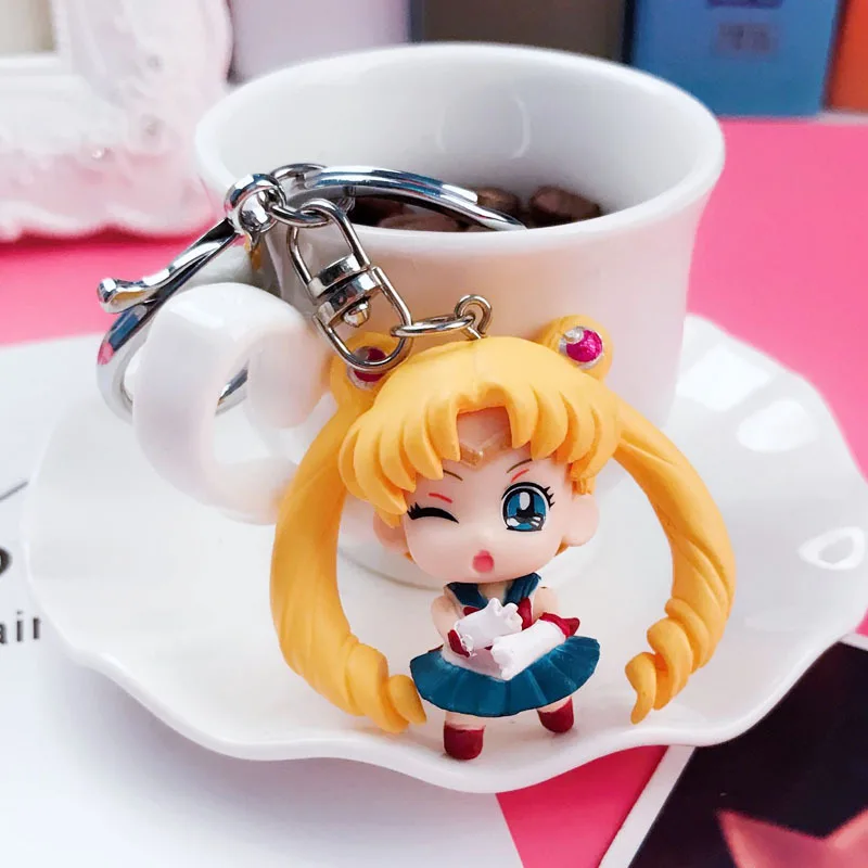 6 Сейлор Мун фигурки брелок Мода ПВХ японское аниме Сейлор Мун tsukino petit figuarts вечерние украшения для девочек - Цвет: 6