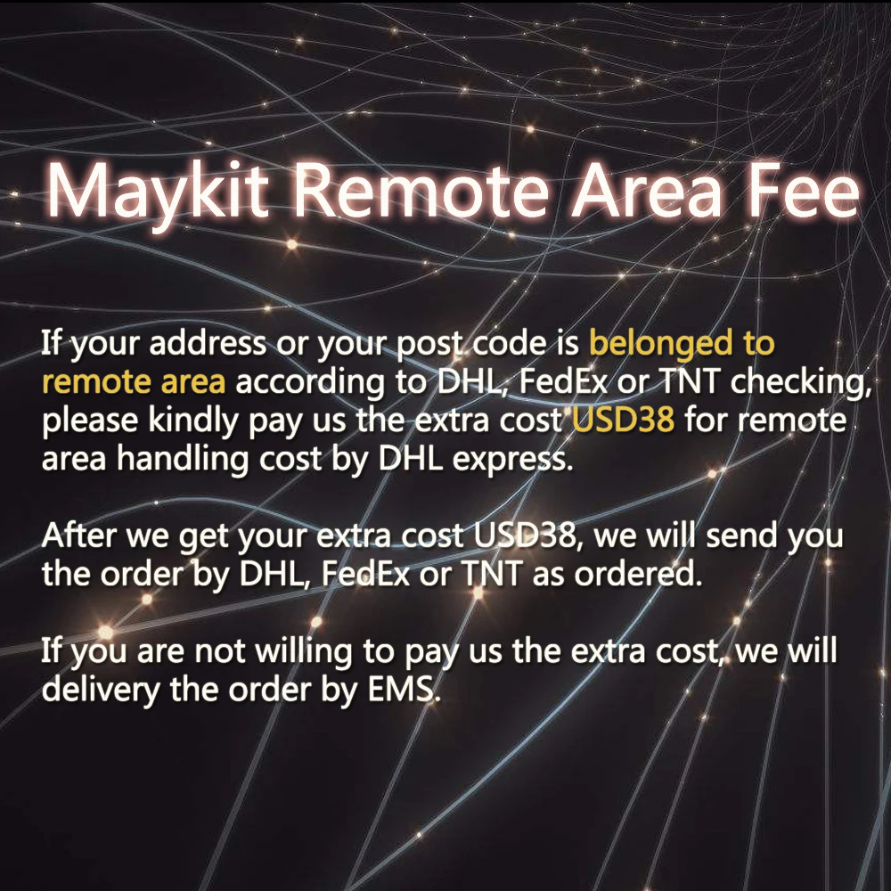 

Maykit USD50 for DHL shipping