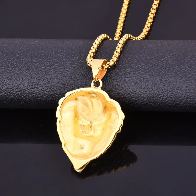 Новинка 2018 мужское ожерелье с кулоном в виде головы льва стиле хип-хоп