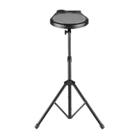 portable digital drum practice pad with metronome function lcd display drum pad metal stand 46cm 79cm adjustable height