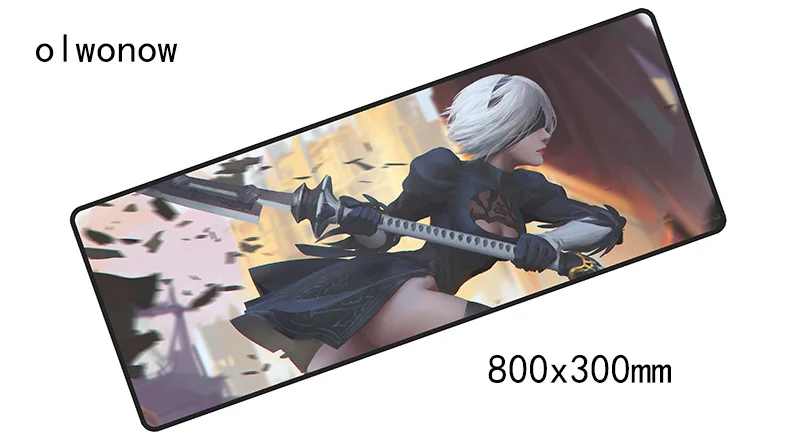 NieR Automata коврик для мыши 800x300 мм Коврик Для Мыши Компьютерный коврик для мыши HD принт игровой коврик высокое качество геймерские коврики для мыши