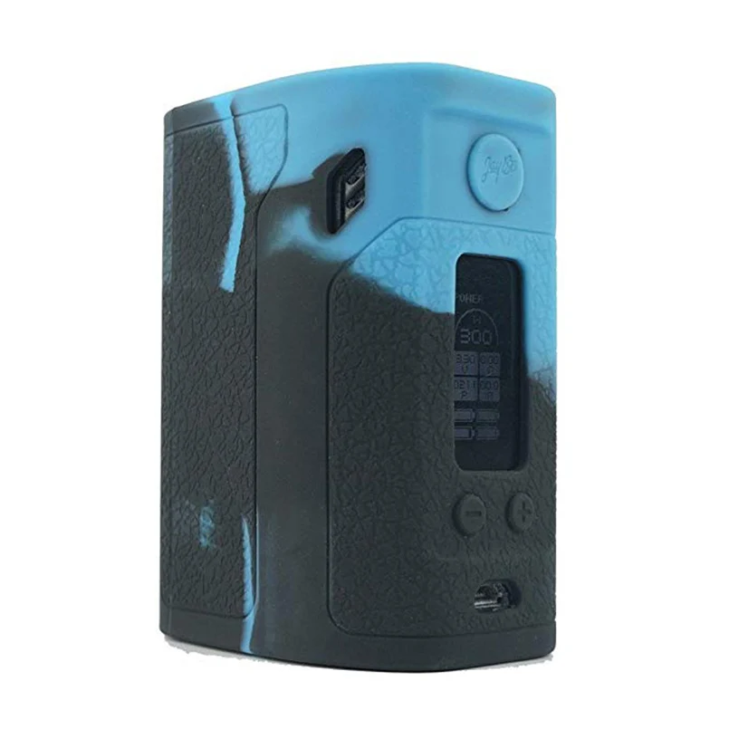 black blue Чехол для Wismec Reuleaux RX300 RX 300 TC 300w коробка мод резиновый vape Силиконовый чехол-накладка наклейка enclcourse - Цвет: black blue