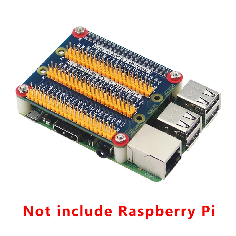 Raspberry Pi 4 GPIO адаптер 40 Pin от 1 до 3 Плата расширения для Model B 3B Plus 2B Orange PC|Аксессуары