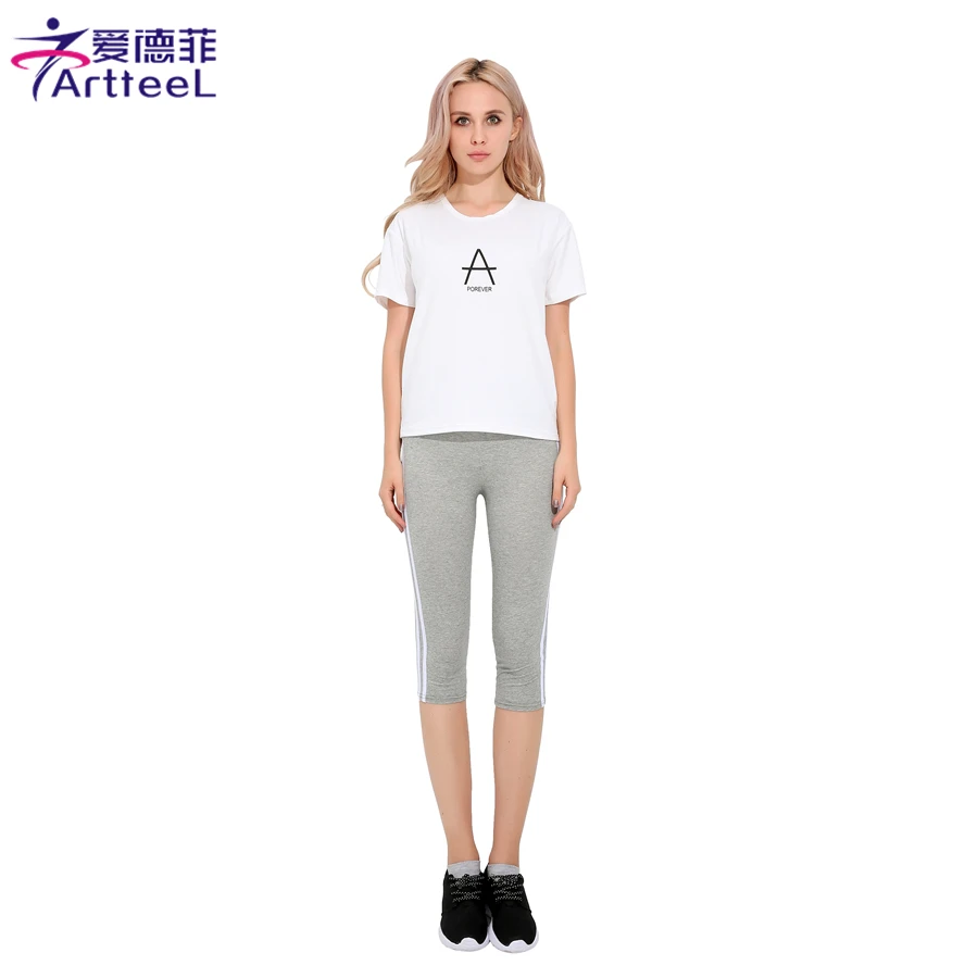 Модные женские туфли Мотобрюки Узкие брюки до середины икры Длина тренировки