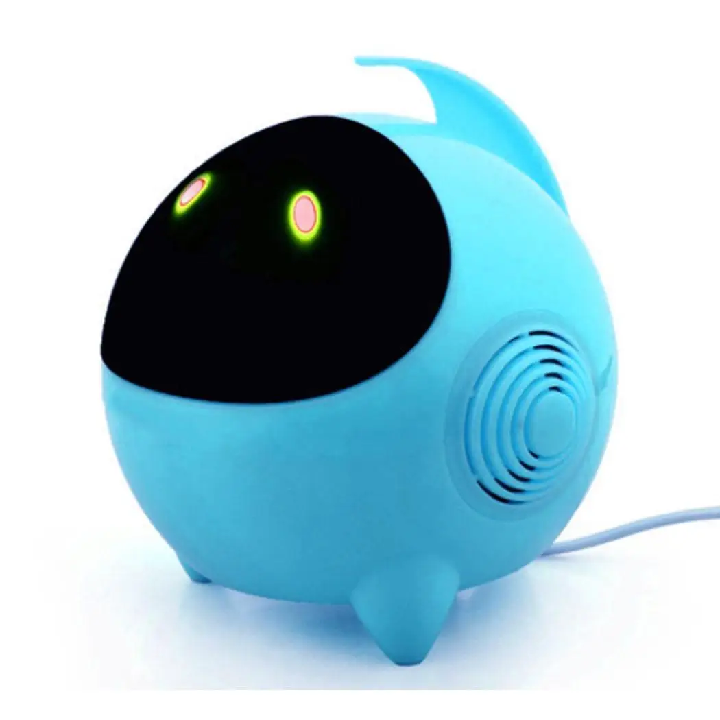 Portable Mini Speaker USB Interface 3.5mm Jack Bass Cute Robot MP3 Audio Player Subwoofer Computer Music Woofer | Электроника