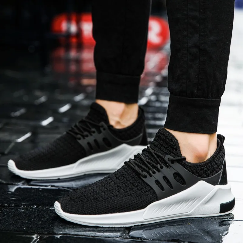 Спортивная обувь мужские дышащие кроссовки летние модные легкие Нескользящие