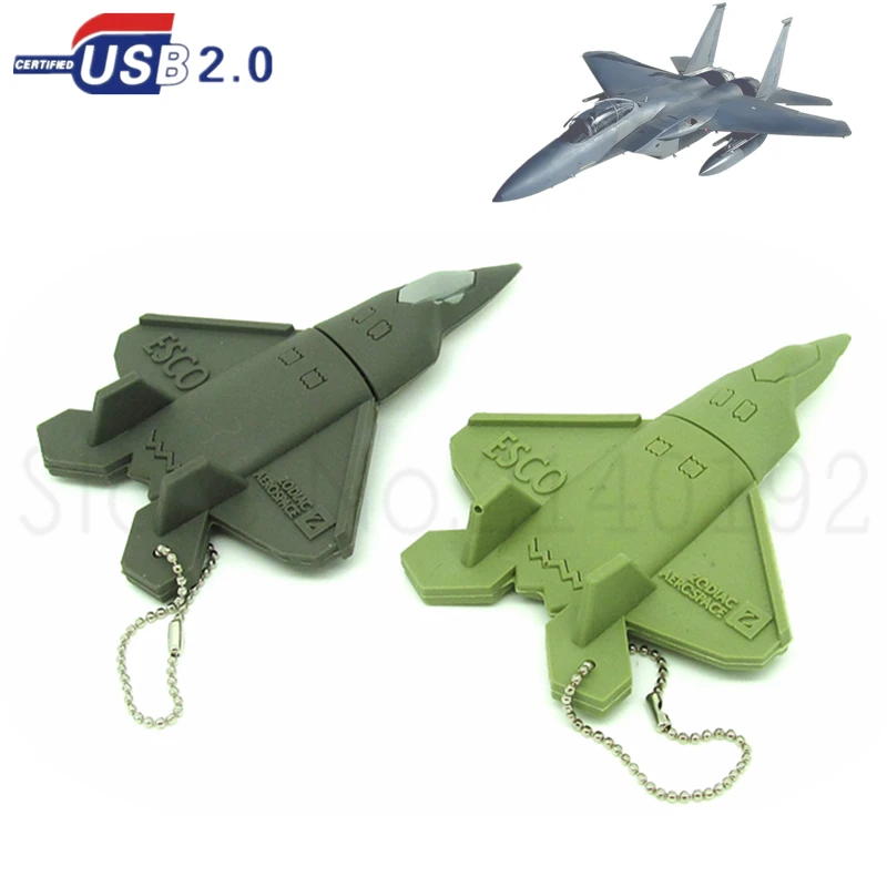 USB флеш накопитель в виде мультяшного истребителя самолета usb 2 0 флешка U диск