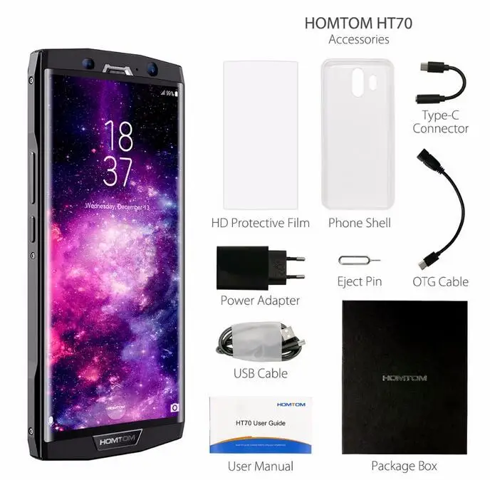 HOMTOM Ht70 MTK6750T Octa Core 18:9 дюймов 6 0 полный экран 4 г LTE смартфон ГБ оперативная память 64