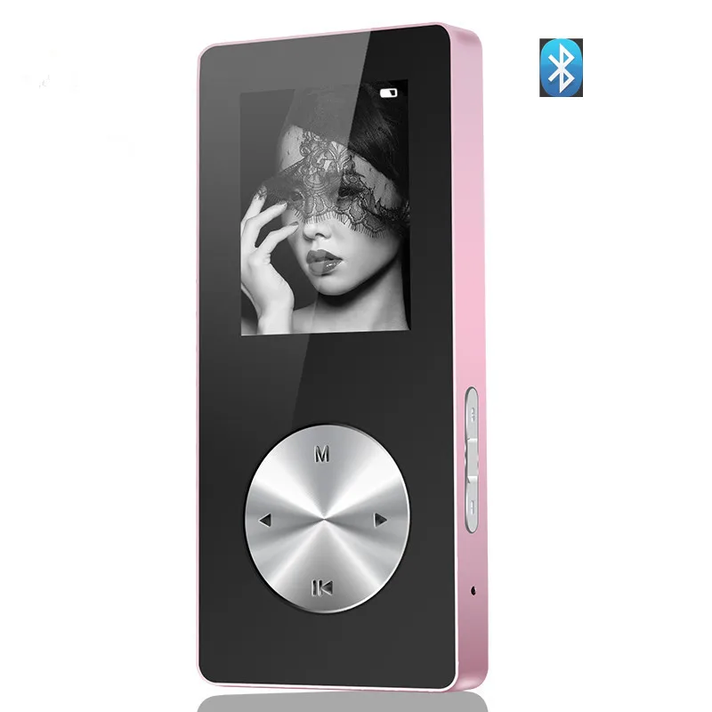 Bluetooth mp4 плеер полностью металлический Hifi музыкальный плеер, MP4 плеер bluetooth с динамиком манжета браслет Запись видео часы