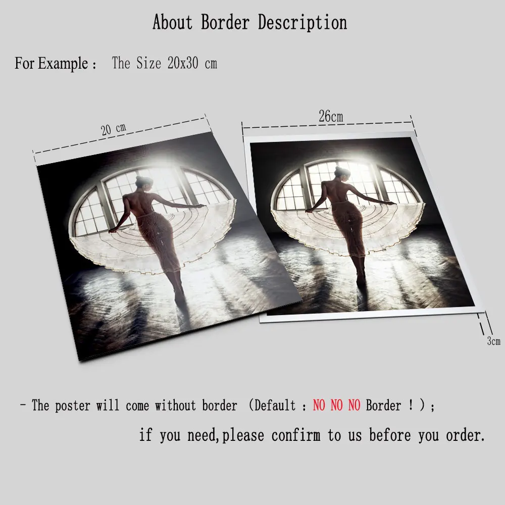 Абстрактное искусство холст черный белый балетная настенная живопись Печать