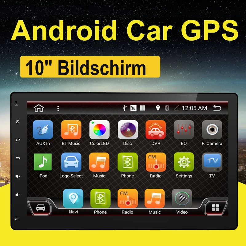 Bosion 10 1 дюйма! Android 7 для универсальной автомобильной gps навигации/USB/SD / FM SWC Bluetooth 2G