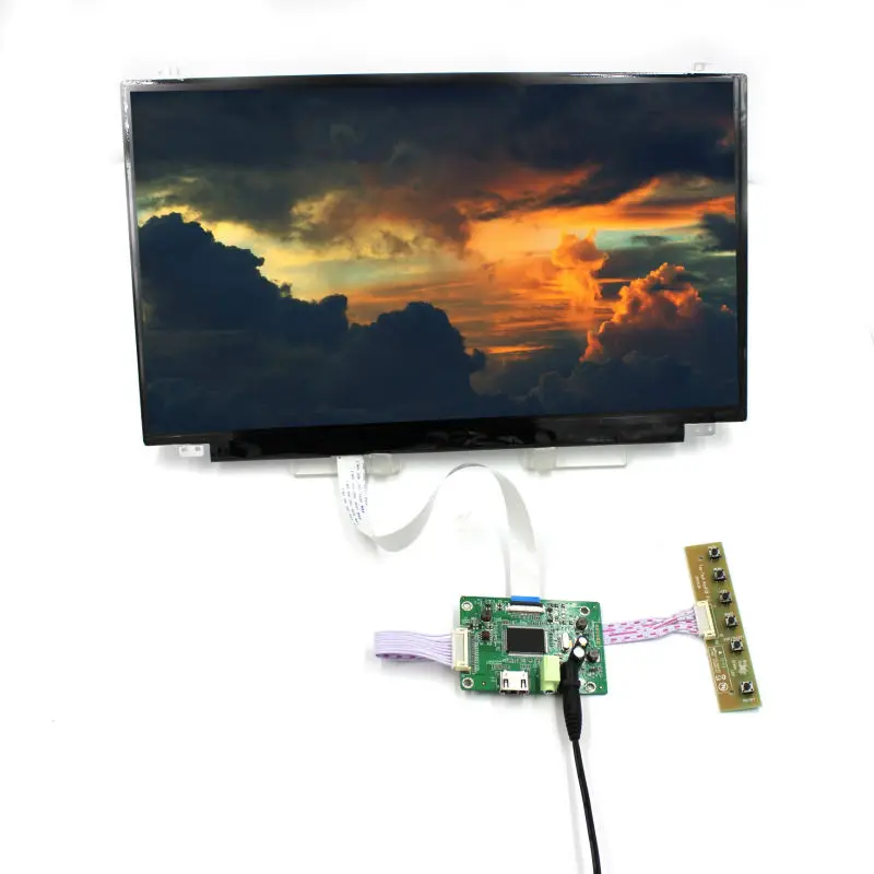 

HD MI ЖК-дисплей плата контроллера с 14 дюймов 1920x1080 IPS ЖК-дисплей экран одним из B140HAN01.0 B140HAN01.1 B140HAN01.2 30Pin EDP кабель
