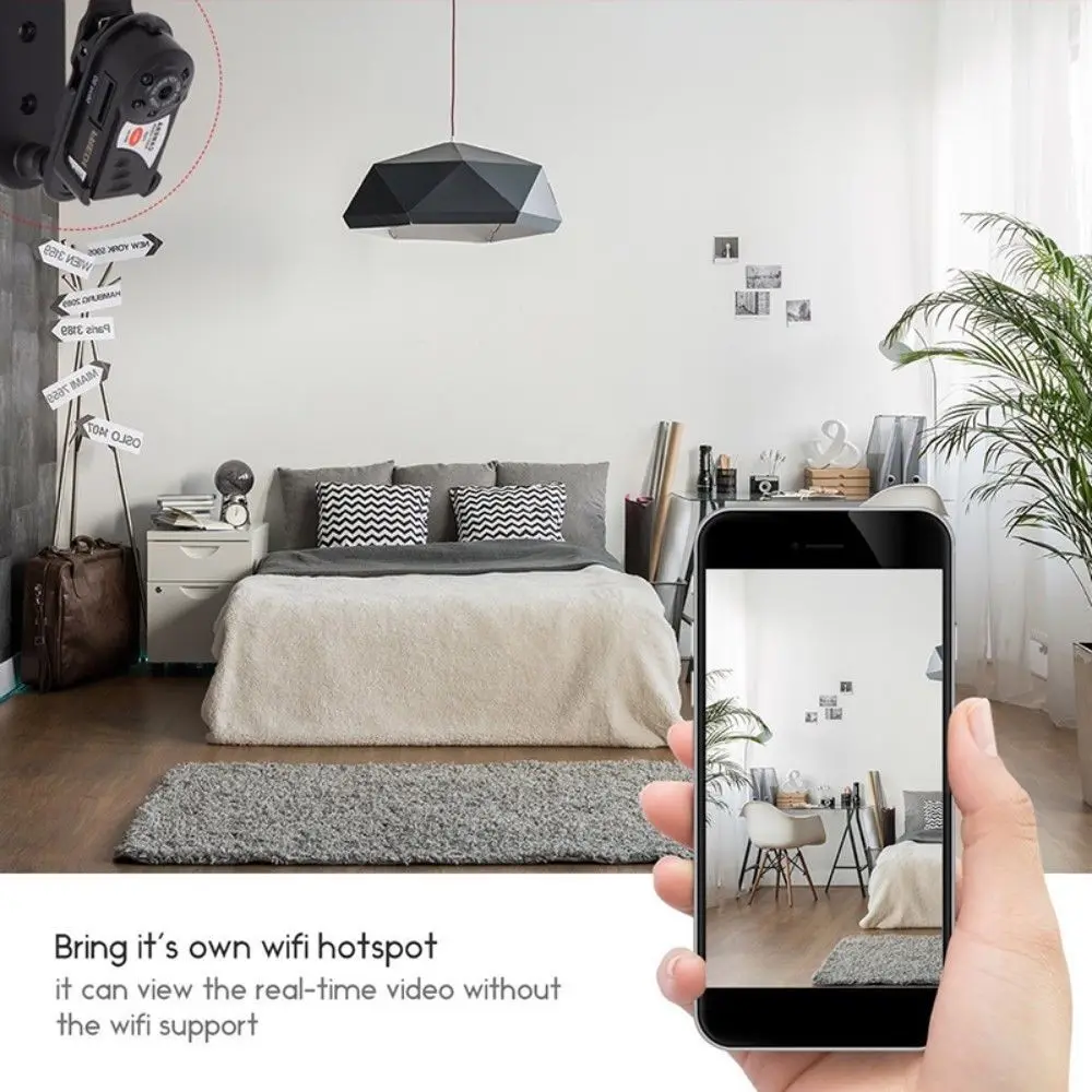 4 Гб карта + мини Q7 камера P2P Wifi DV DVR Беспроводная IP видеокамера ИК Ночное