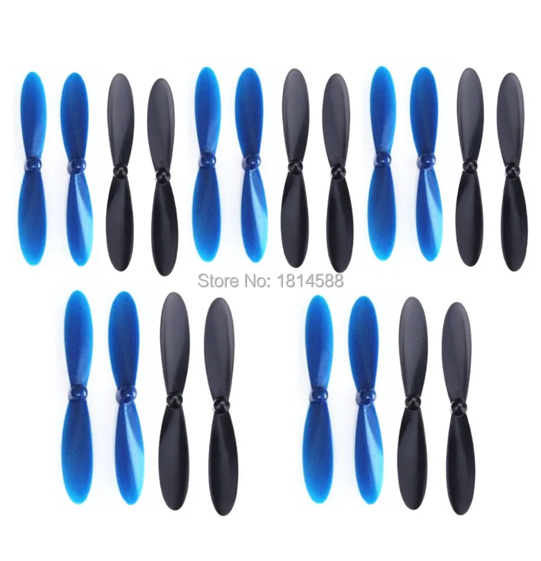 20 шт. Hubsan H107C X4 H107 H107L H107C H107D CW CCW RC вертолет лопатки запасные части